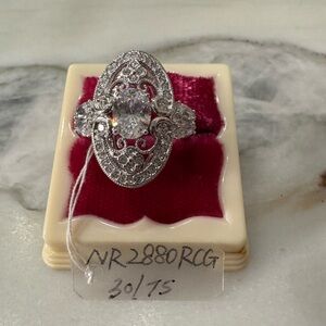 NADRI Elegant Silver ART DECO Women's Ring